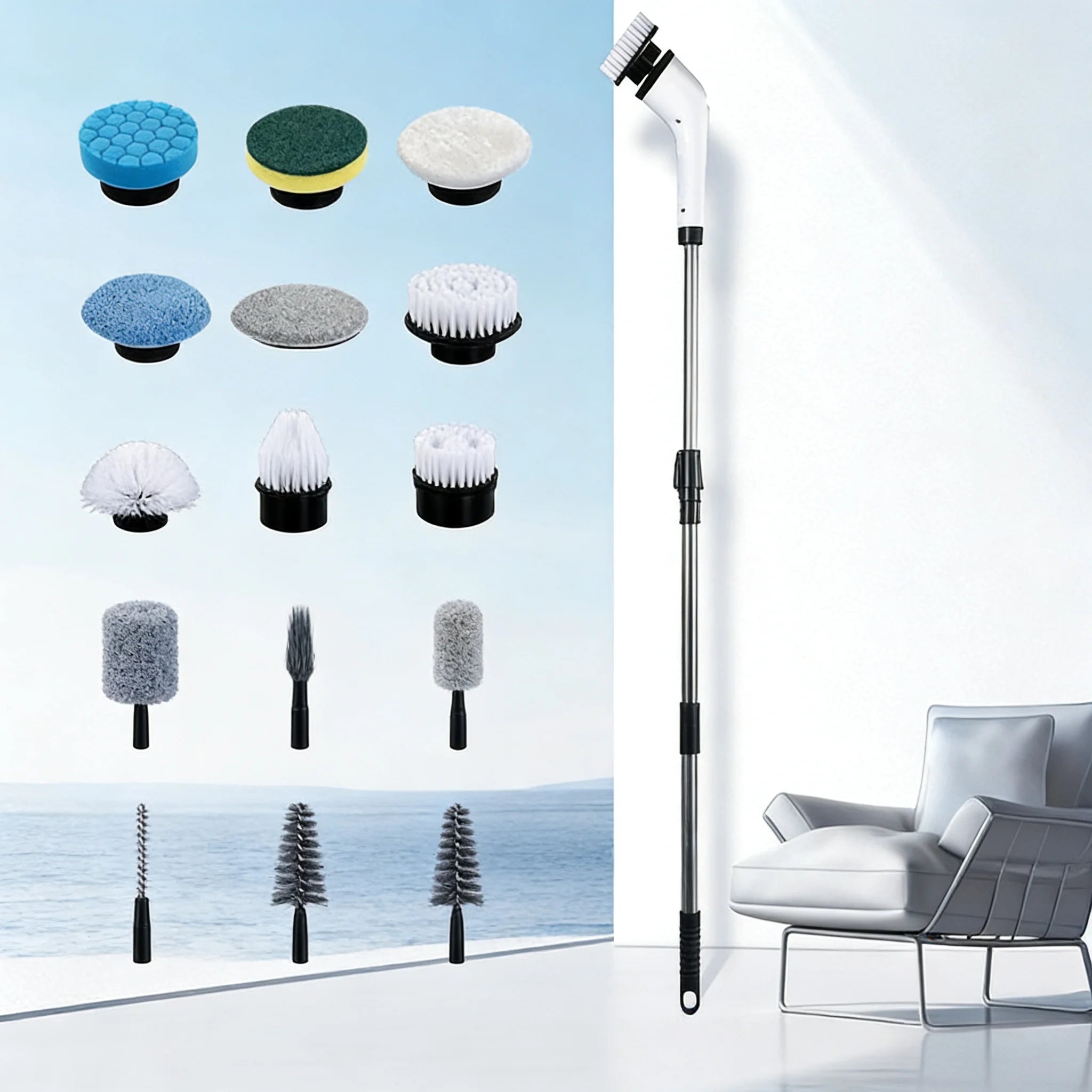 Multifunctional Handheld Electric Cleaning Brush