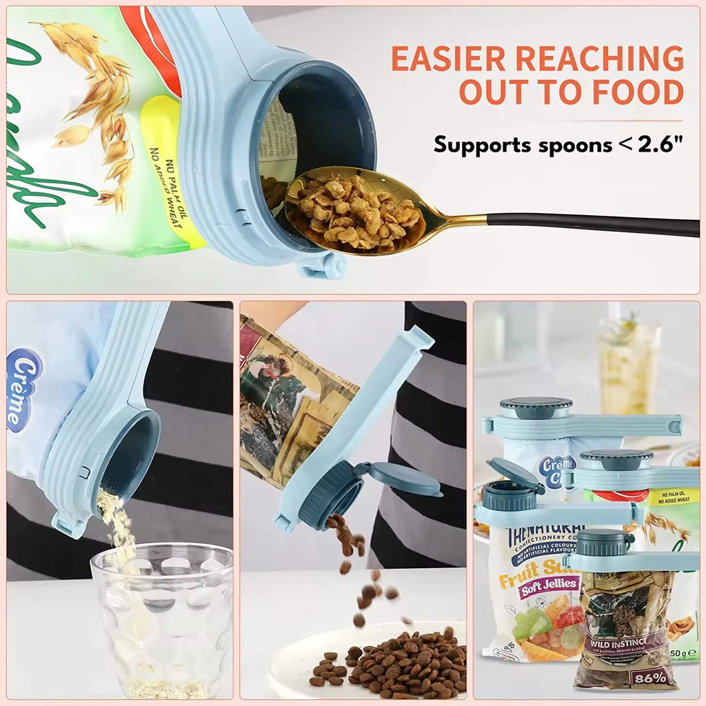 Multifunctional Bag Spout Clips Food Storage