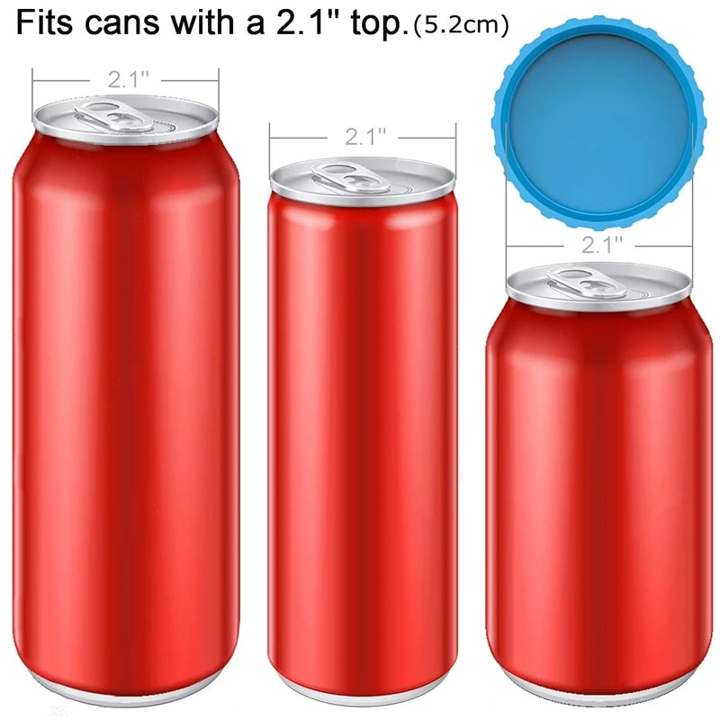 6PCS Colorful Reusable Silicone Soda