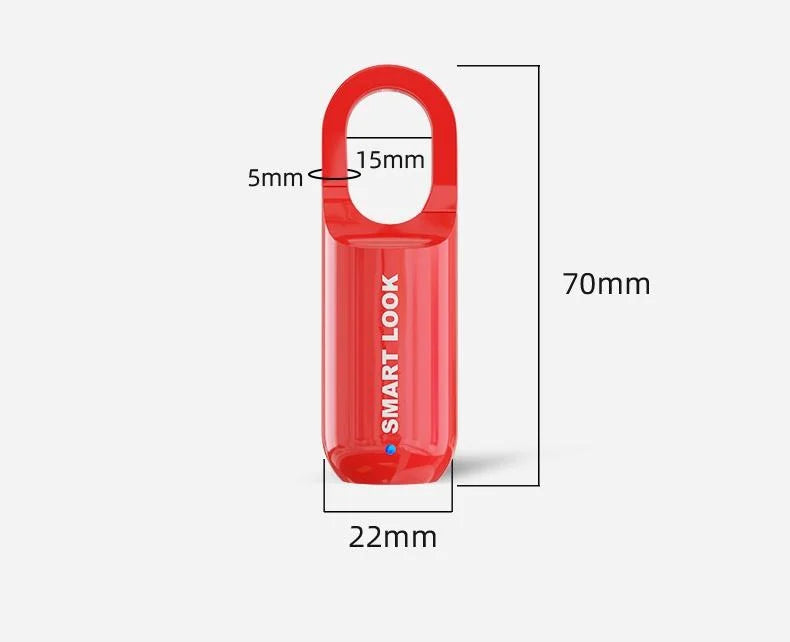 Biometric Portable Door Padlock Quick Unlock