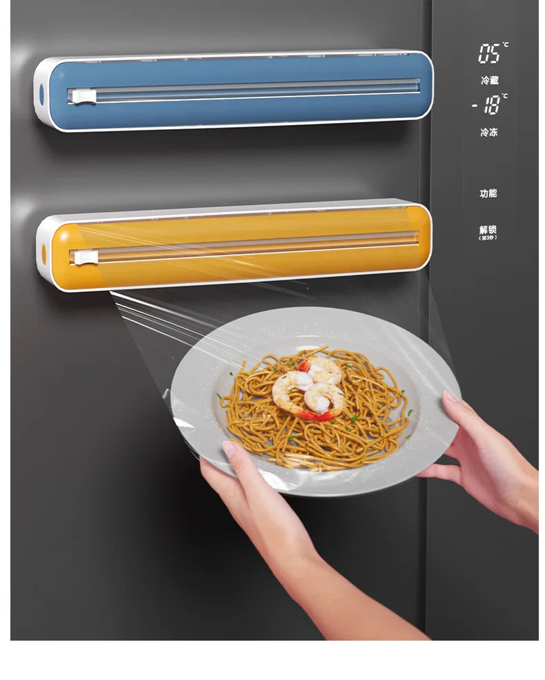Magnetic Reusable Cling Film Dispenser Cutter