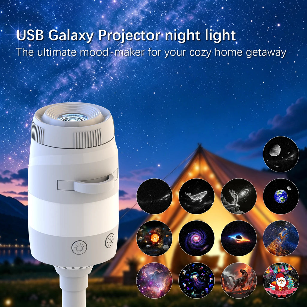 Mini USB Galaxy Star Projector LED Night Light