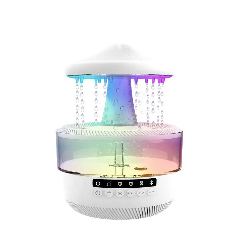 Mushroom Cloud LED Lamp Portable Essential Oil Rain Cloud Ultrasonic Humidifier 7 Colorful
