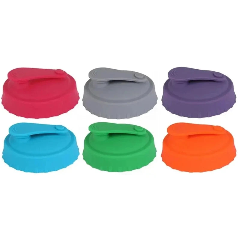 6PCS Colorful Reusable Silicone Soda