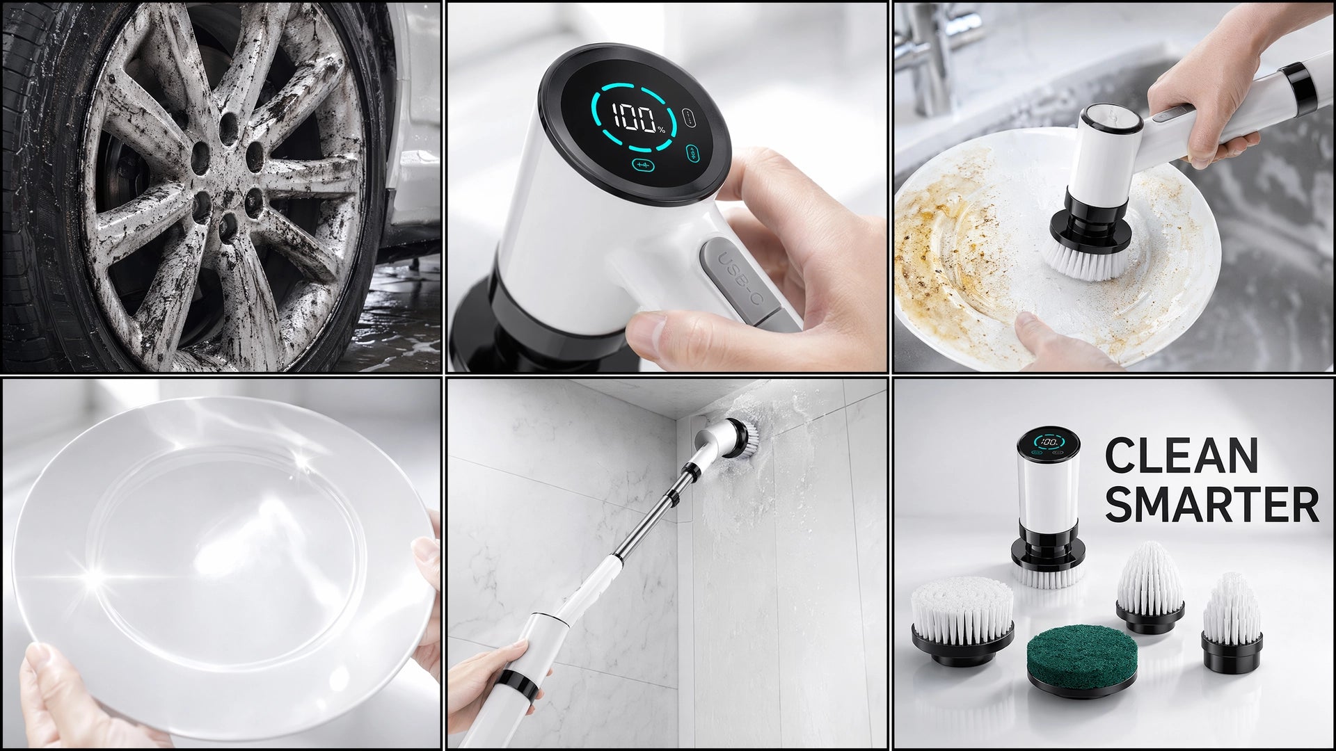 Multifunctional Electric Cleaning Brush